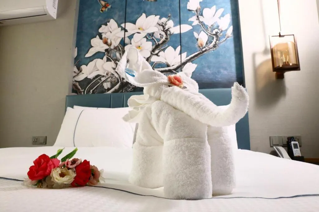 Bed in Magnotel Hengshui Lake Jizhou Middle School