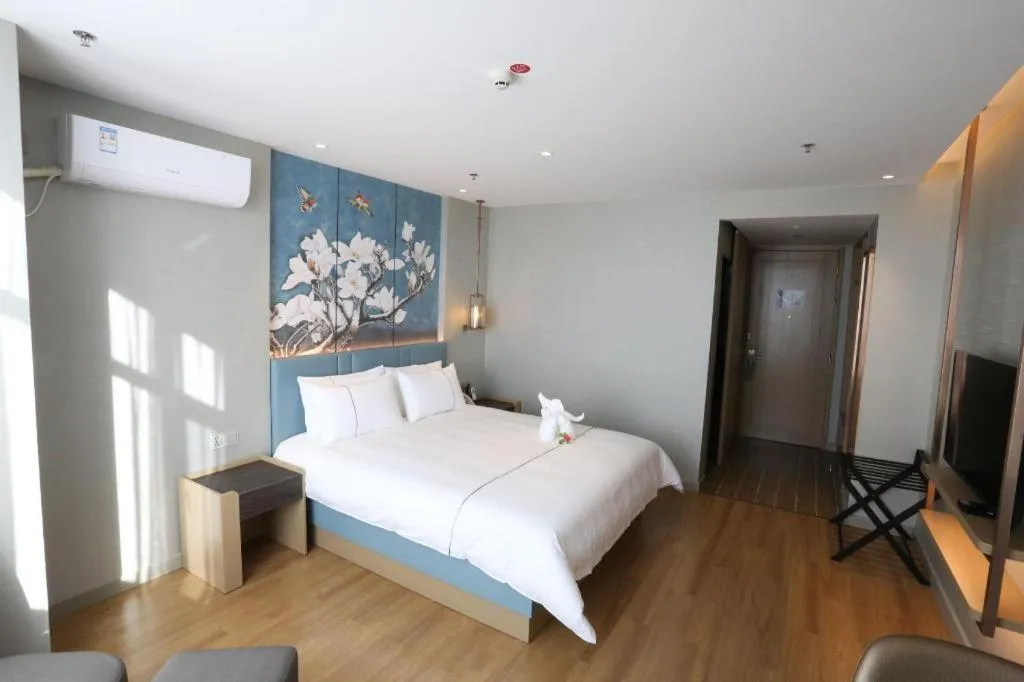 Bed in Magnotel Hengshui Lake Jizhou Middle School