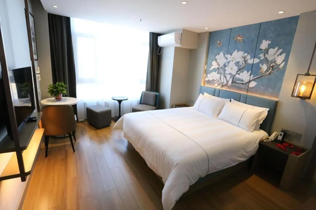 Bed in Magnotel Hengshui Lake Jizhou Middle School