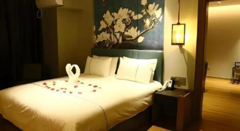 Bed in Magnotel Hengshui Lake Jizhou Middle School