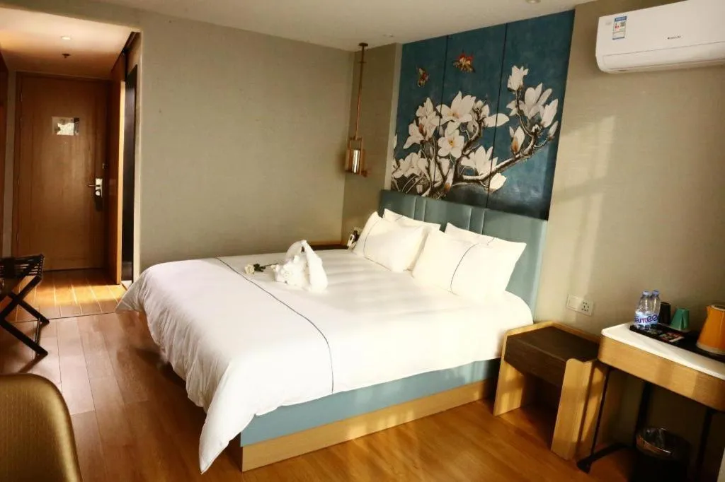 Bed in Magnotel Hengshui Lake Jizhou Middle School