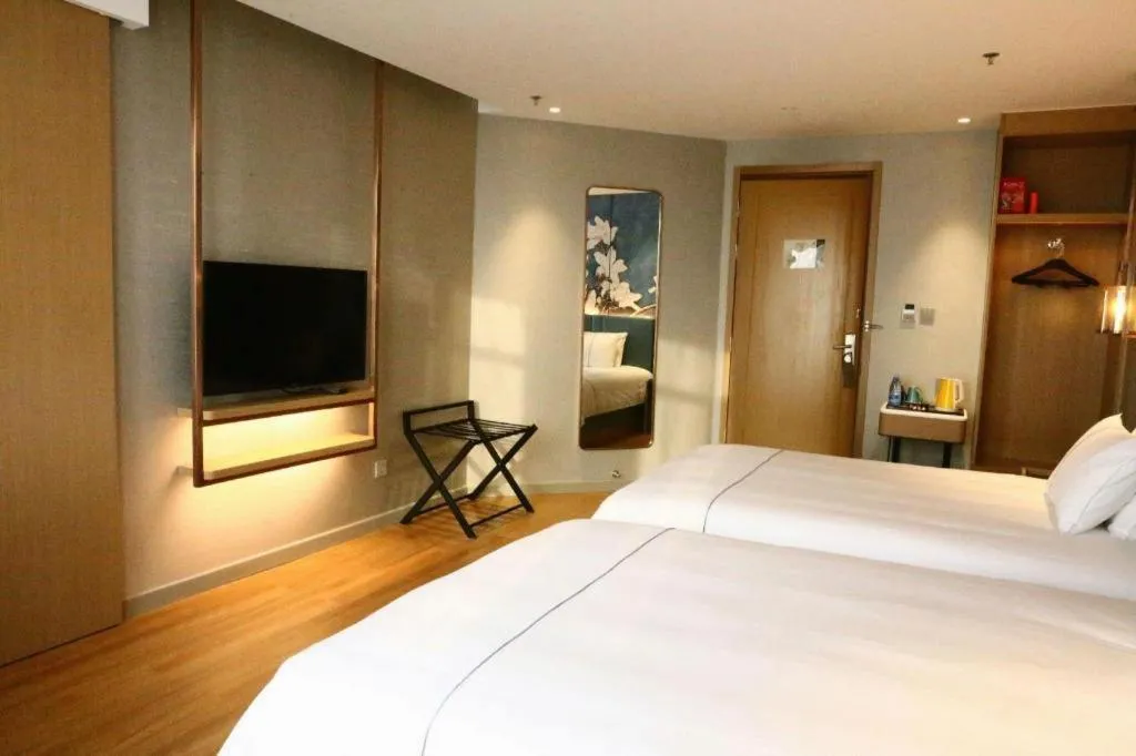 Bed in Magnotel Hengshui Lake Jizhou Middle School