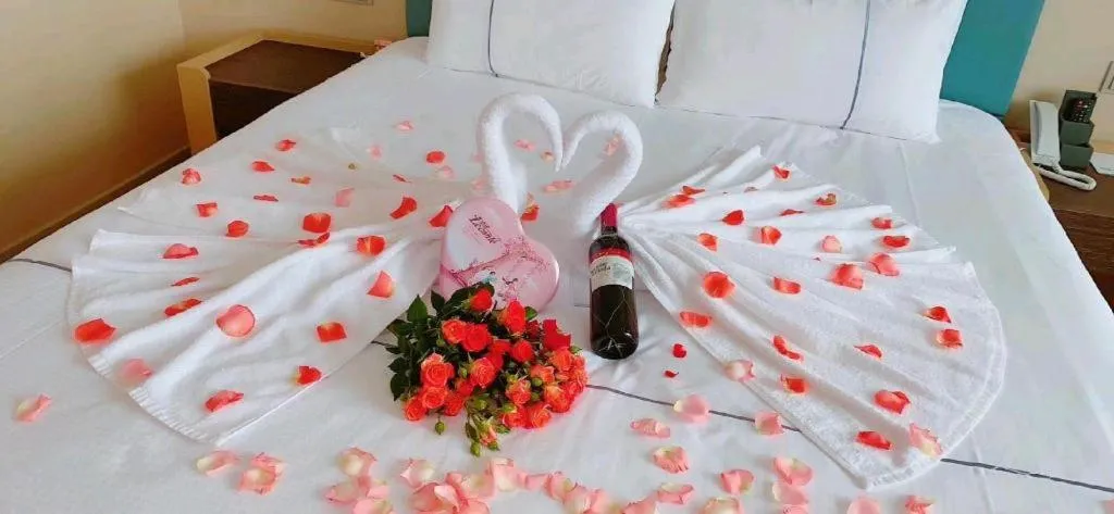 Bed in Magnotel Hotel Wuhan Jiangtan Lihuangpo Road Pedestrian Street