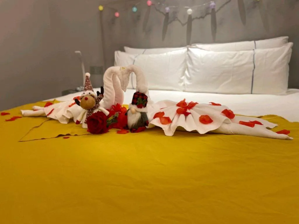 Bed in Magnotel Hotel Wuhan Jiangtan Lihuangpo Road Pedestrian Street