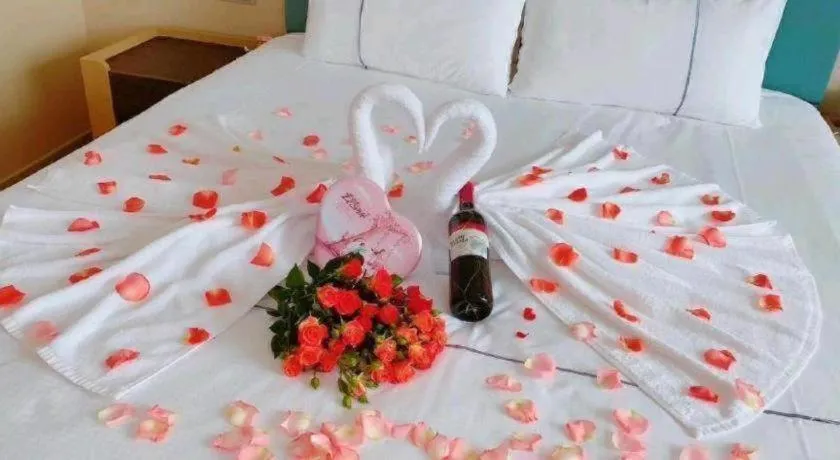 Bed in Magnotel Hotel Wuhan Jiangtan Lihuangpo Road Pedestrian Street