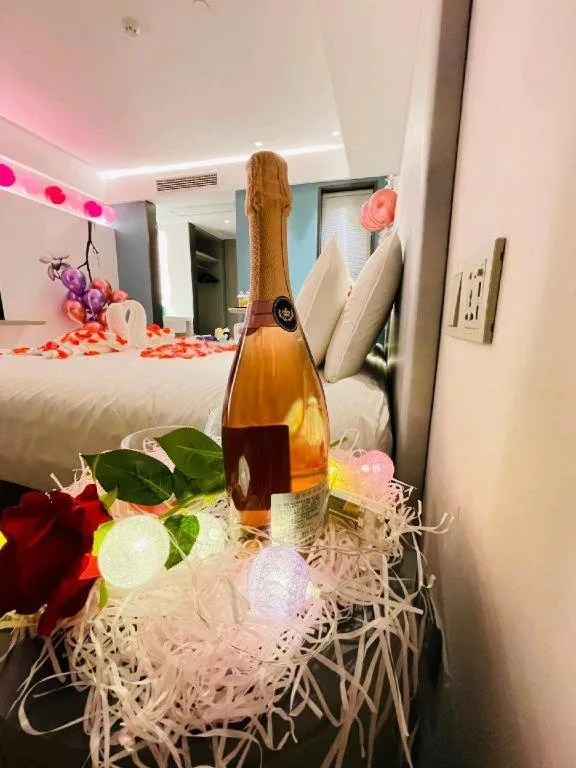 Bed in Magnotel Hotel Wuhan Jiangtan Lihuangpo Road Pedestrian Street