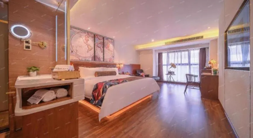 Bed in James Joyce Coffetel Wuhan Gutian Er Road Metro Station