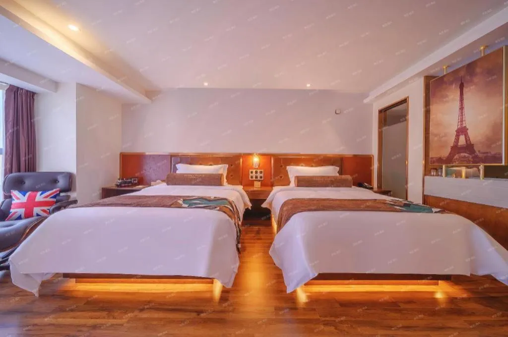 Bed in James Joyce Coffetel Wuhan Gutian Er Road Metro Station