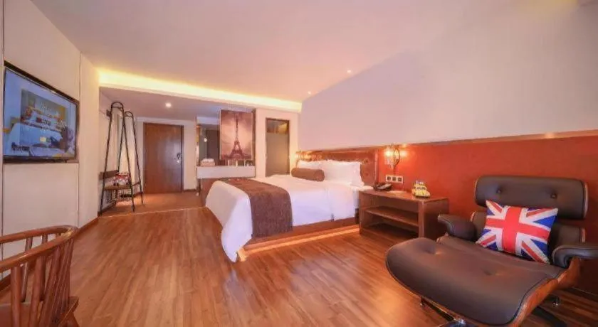 Bed in James Joyce Coffetel Wuhan Gutian Er Road Metro Station