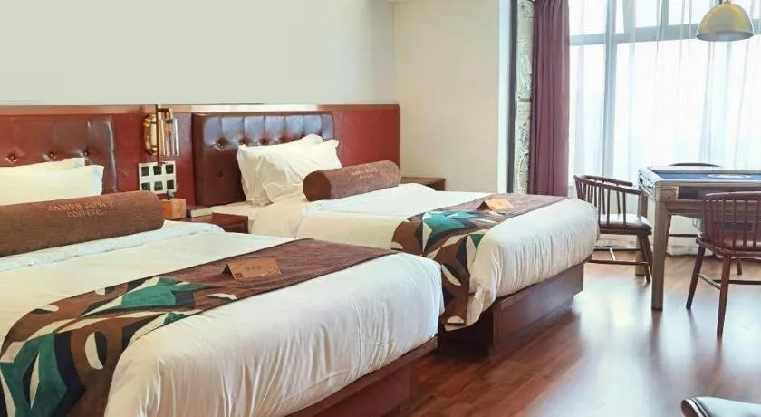 Bed in James Joyce Coffetel Wuhan Gutian Er Road Metro Station