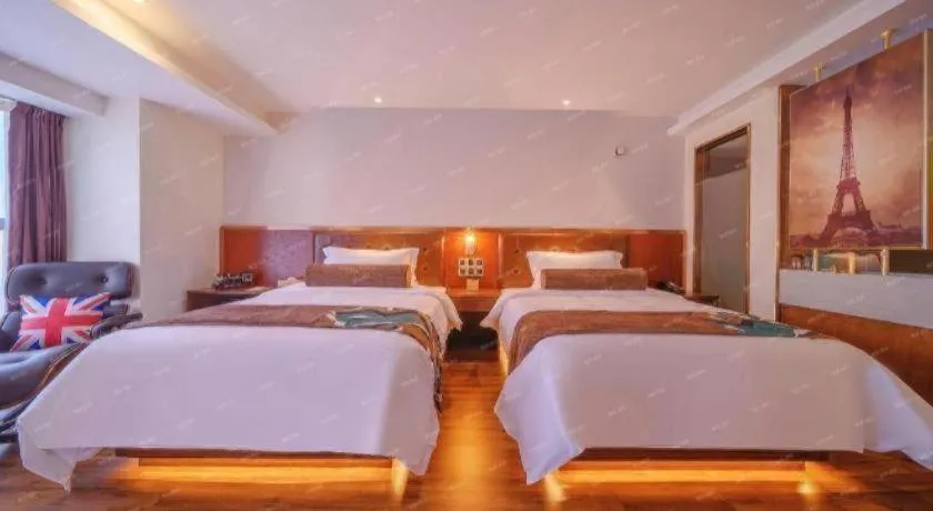 Bed in James Joyce Coffetel Wuhan Gutian Er Road Metro Station