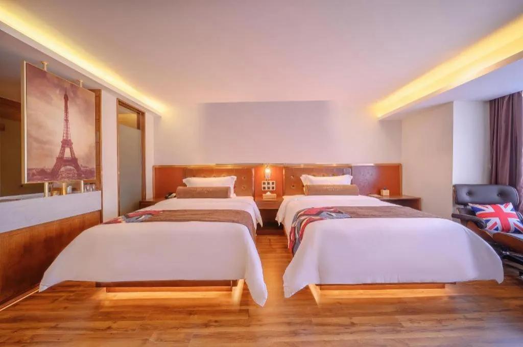 Bed in James Joyce Coffetel Wuhan Gutian Er Road Metro Station