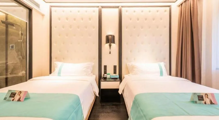 Bed in Xana Hotelle Nanchang Hongdu Middle Avenue Provincial TV Station