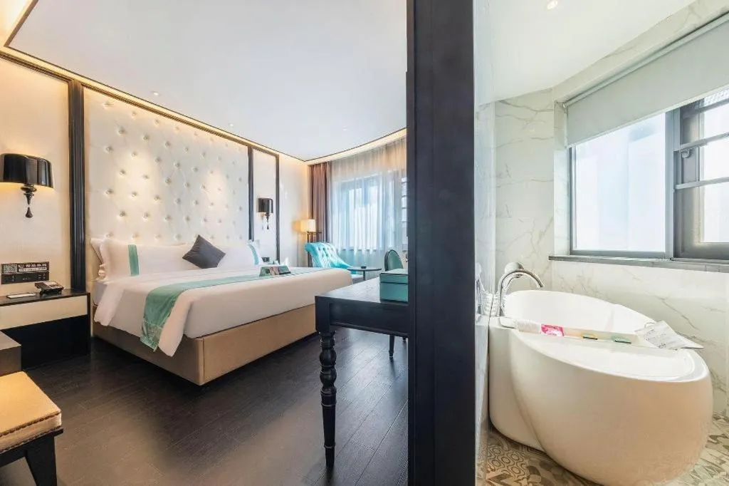 Bed in Xana Hotelle Nanchang Hongdu Middle Avenue Provincial TV Station