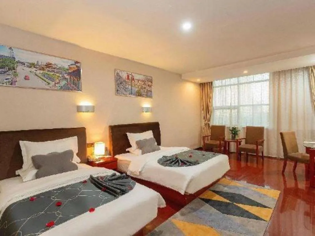 Bed in Chonpines Hotel Jining Quanmin Fitness Plaza