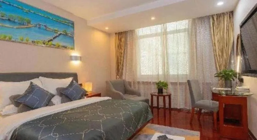 Bed in Chonpines Hotel Jining Quanmin Fitness Plaza