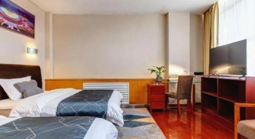 Bed in Chonpines Hotel Jining Quanmin Fitness Plaza