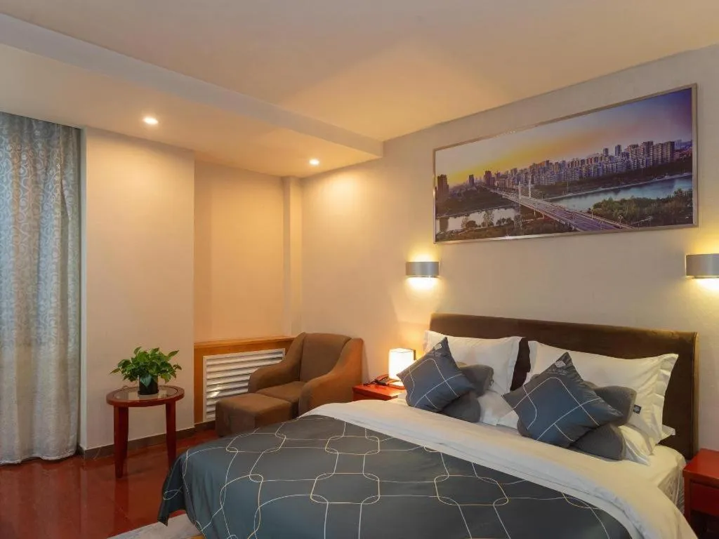 Bed in Chonpines Hotel Jining Quanmin Fitness Plaza