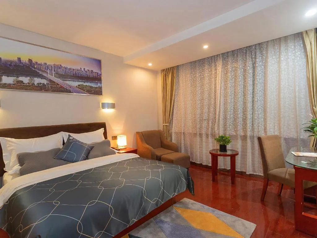 Bed in Chonpines Hotel Jining Quanmin Fitness Plaza