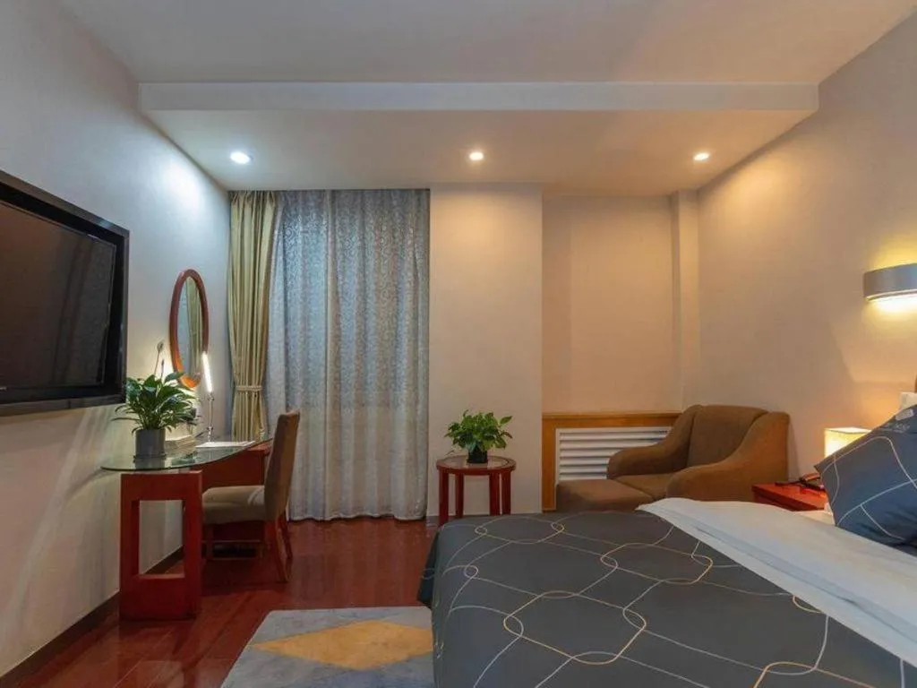 Bed in Chonpines Hotel Jining Quanmin Fitness Plaza