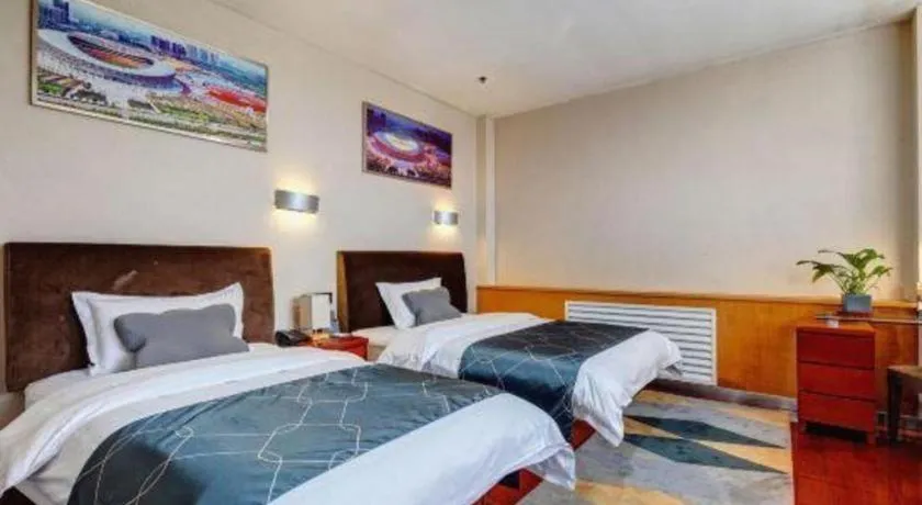 Bed in Chonpines Hotel Jining Quanmin Fitness Plaza