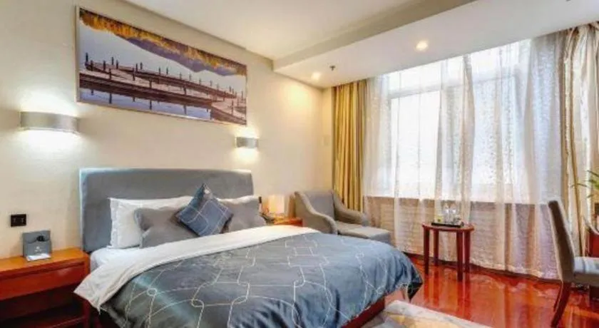 Bed in Chonpines Hotel Jining Quanmin Fitness Plaza