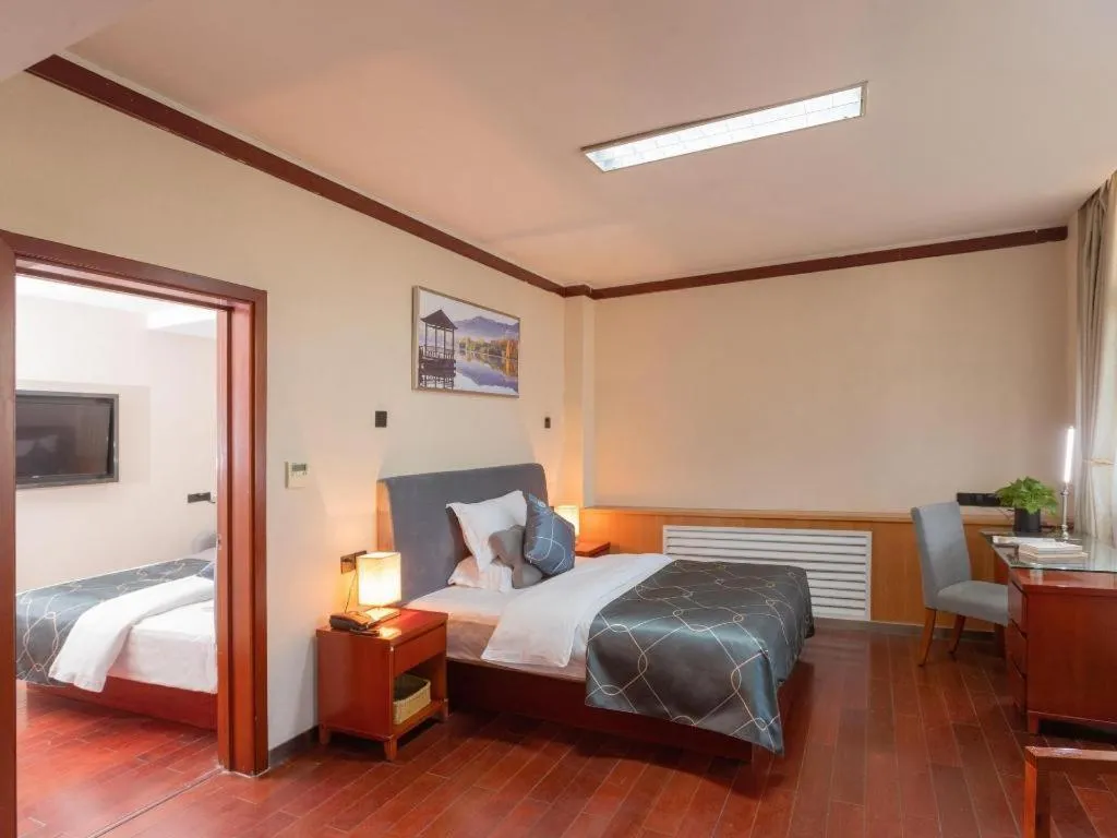 Bed in Chonpines Hotel Jining Quanmin Fitness Plaza