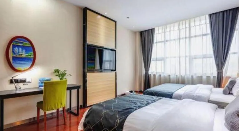 Bed in Chonpines Hotel Jining Quanmin Fitness Plaza