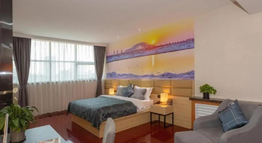 Bed in Chonpines Hotel Jining Quanmin Fitness Plaza