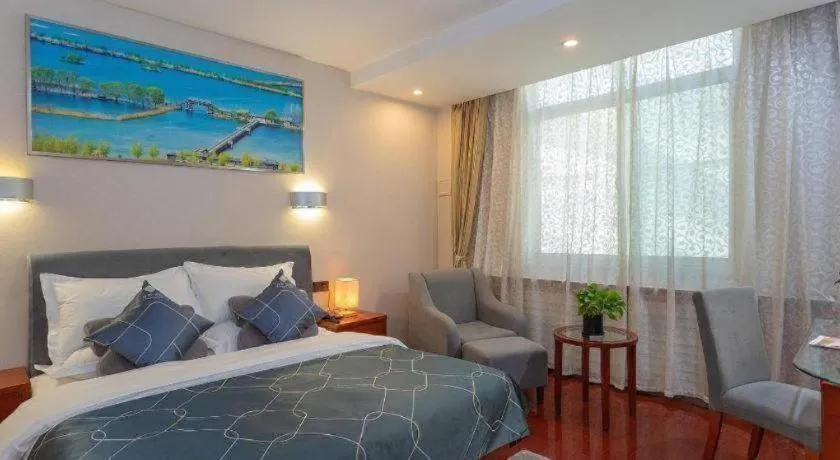 Bed in Chonpines Hotel Jining Quanmin Fitness Plaza