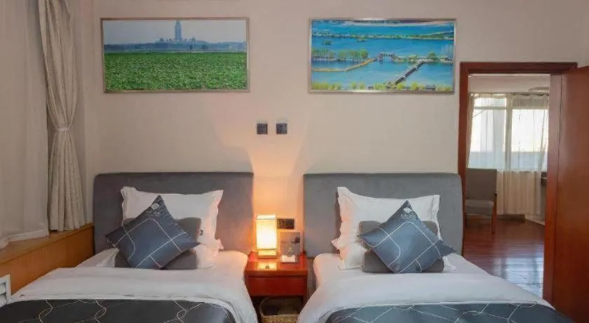 Bed in Chonpines Hotel Jining Quanmin Fitness Plaza