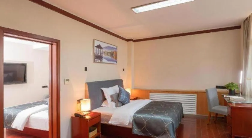 Bed in Chonpines Hotel Jining Quanmin Fitness Plaza