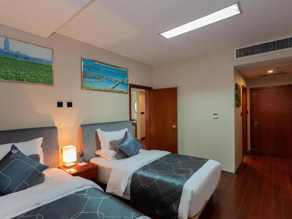 Bed in Chonpines Hotel Jining Quanmin Fitness Plaza