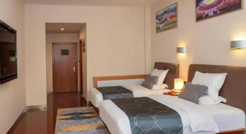 Bed in Chonpines Hotel Jining Quanmin Fitness Plaza