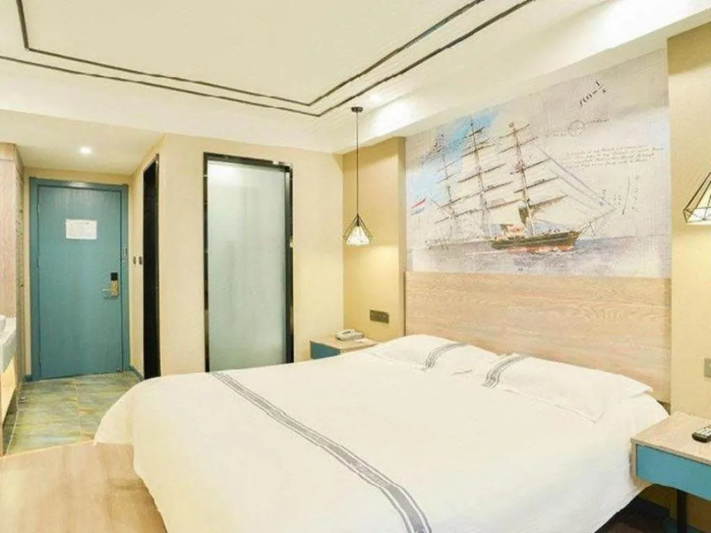 Bed in Urban Garden Hotel Chengyang District Government Liuting Airport