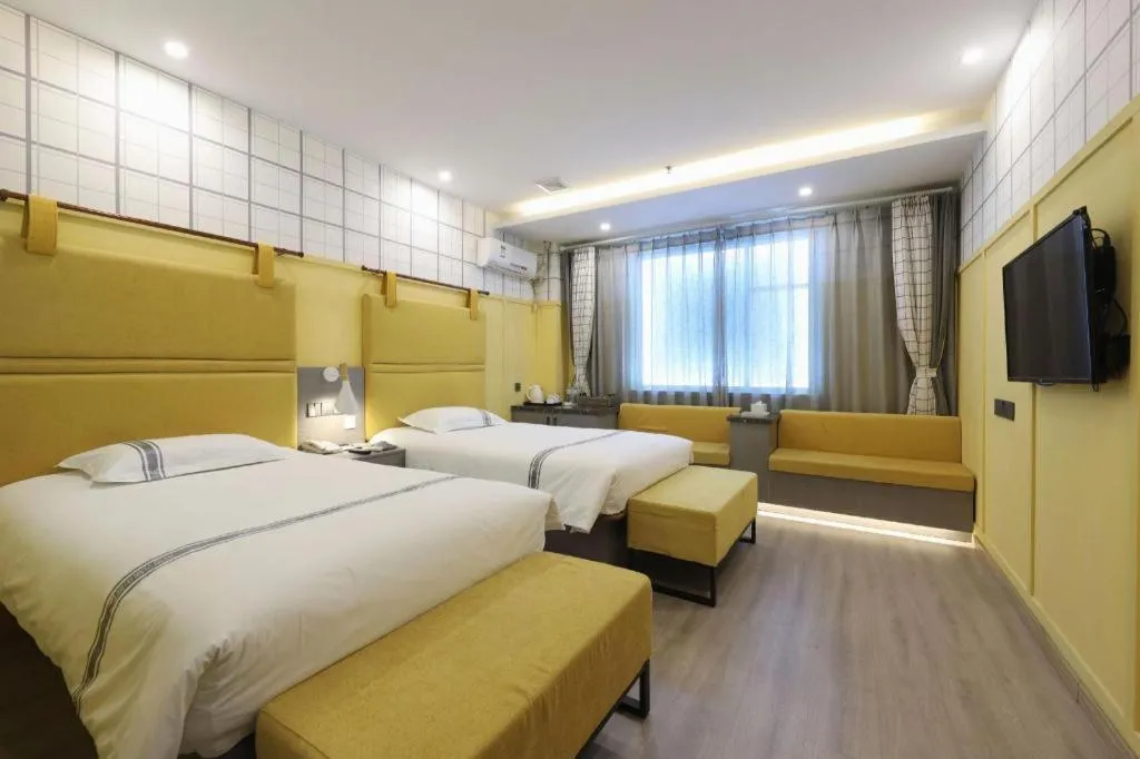 Bed in Urban Garden Hotel Chengyang District Government Liuting Airport