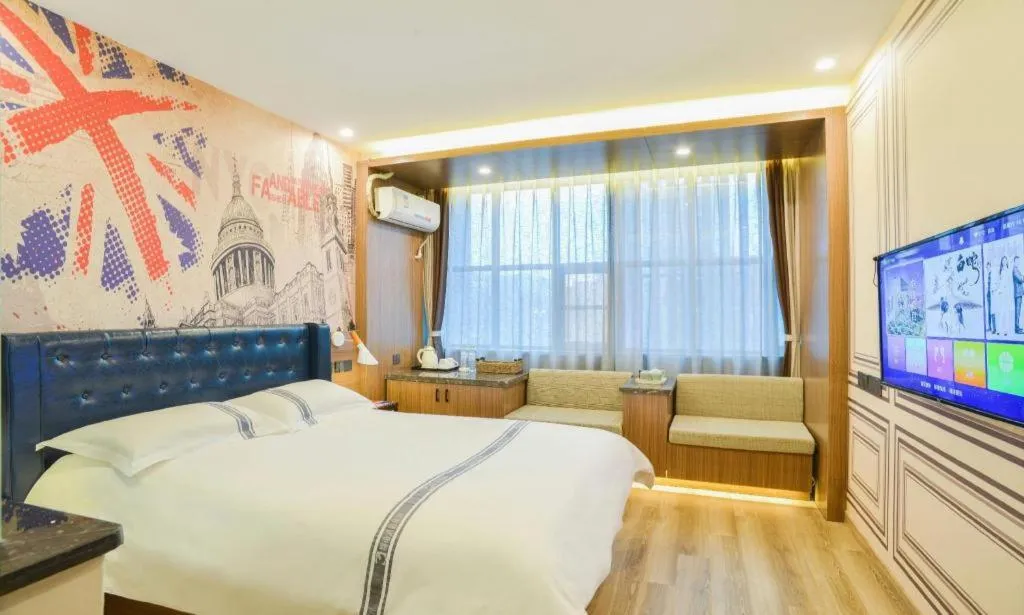 Bed in Urban Garden Hotel Chengyang District Government Liuting Airport