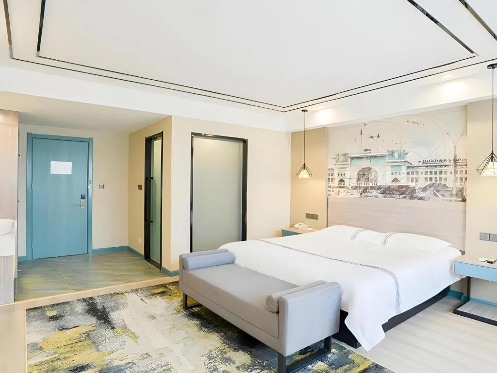 Bed in Urban Garden Hotel Chengyang District Government Liuting Airport