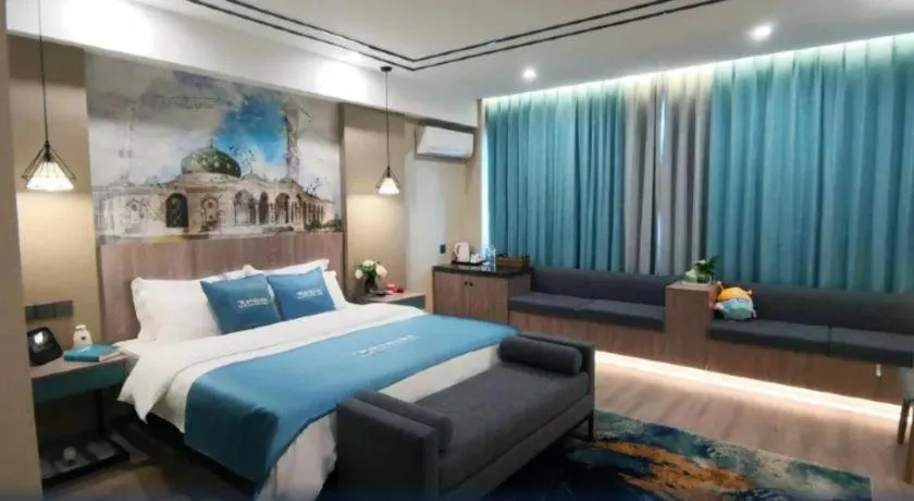 Bed in Urban Garden Hotel Chengyang District Government Liuting Airport