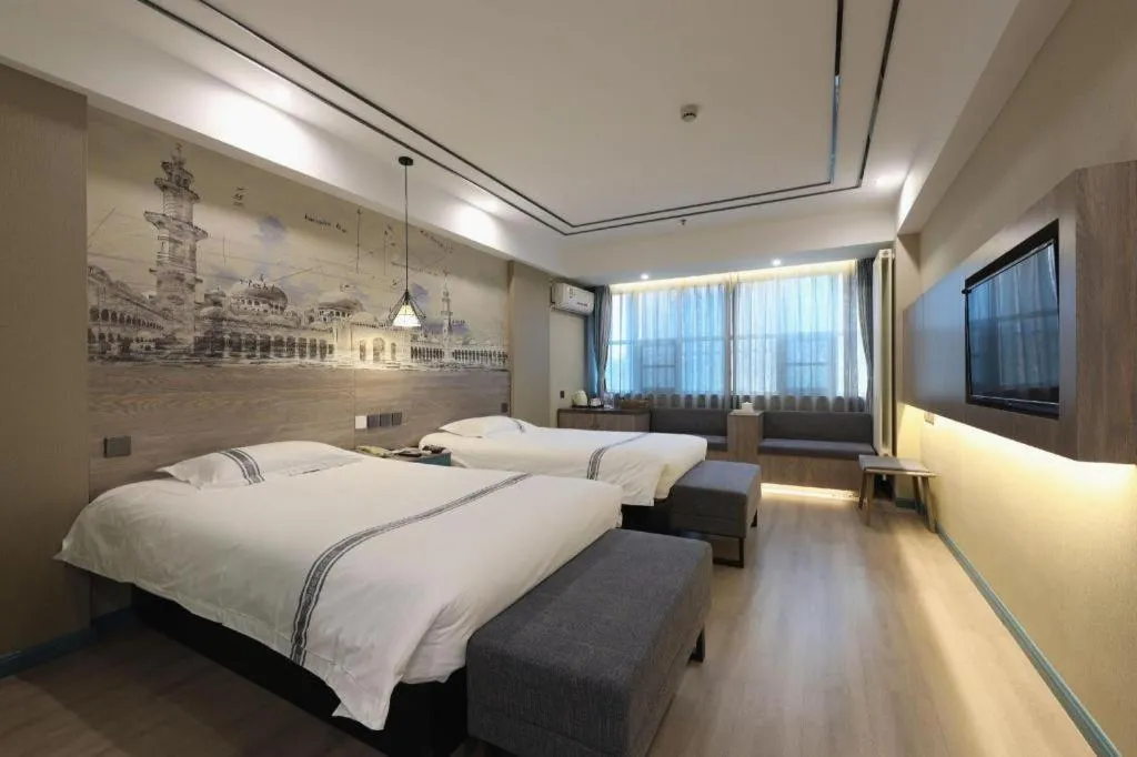 Bed in Urban Garden Hotel Chengyang District Government Liuting Airport