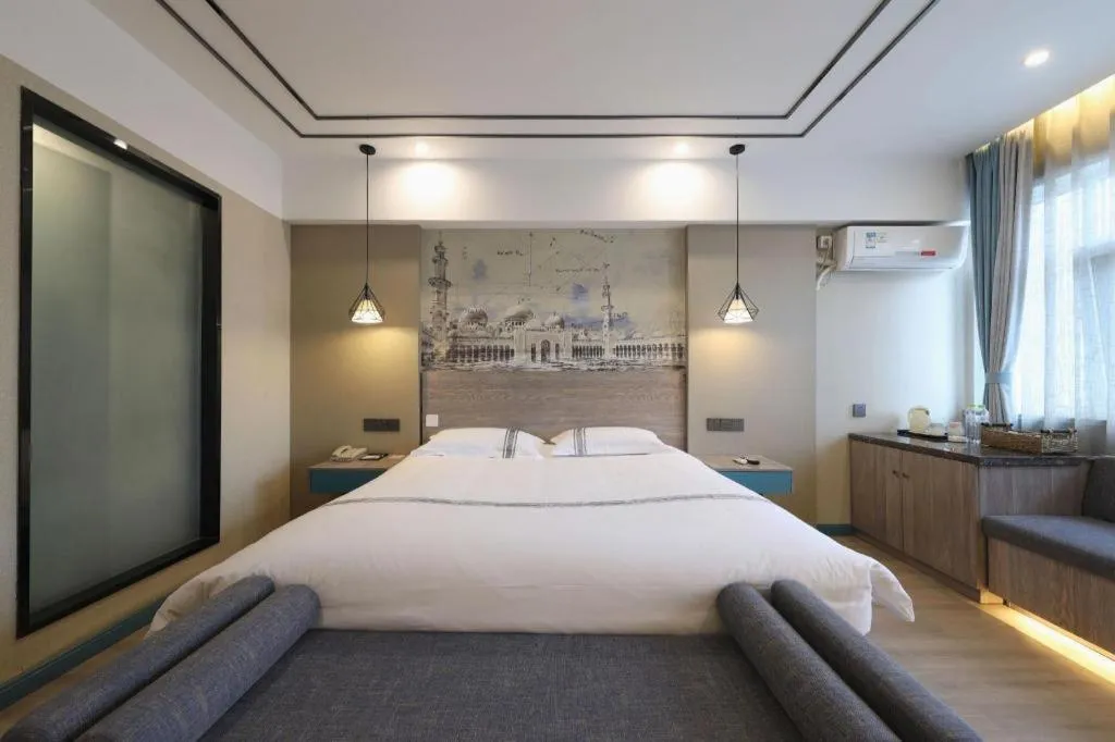 Bed in Urban Garden Hotel Chengyang District Government Liuting Airport