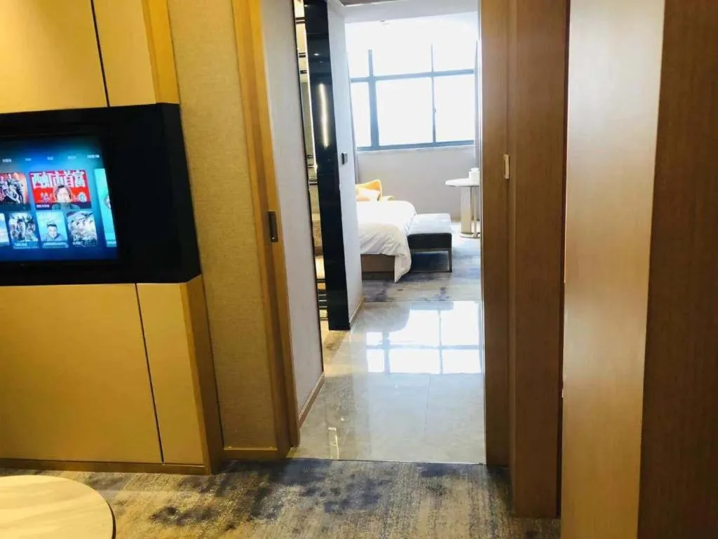 Bed in The Hotel V Nanjing Lishui