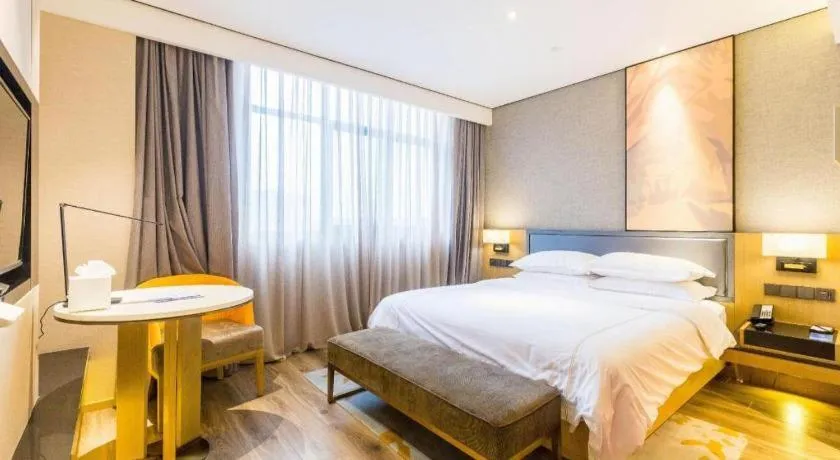 Bed in The Hotel V Nanjing Lishui