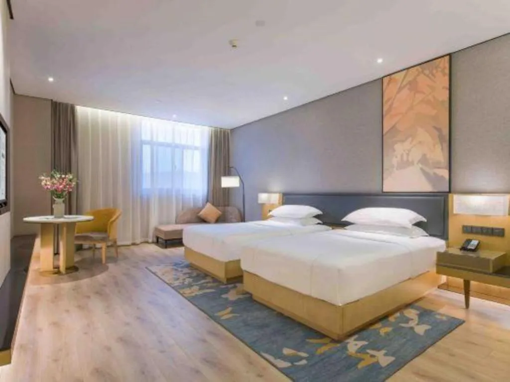 Bed in The Hotel V Nanjing Lishui