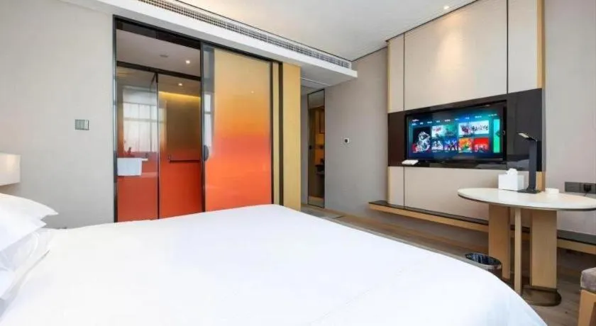 Bed in The Hotel V Nanjing Lishui