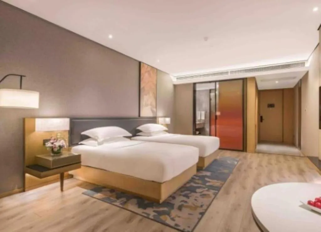 Bed in The Hotel V Nanjing Lishui