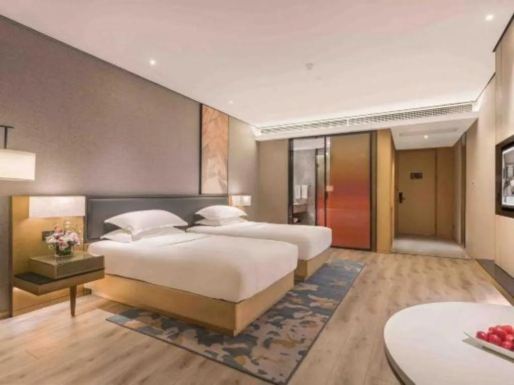 Bed in The Hotel V Nanjing Lishui