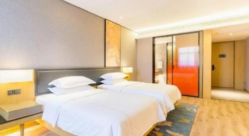 Bed in The Hotel V Nanjing Lishui