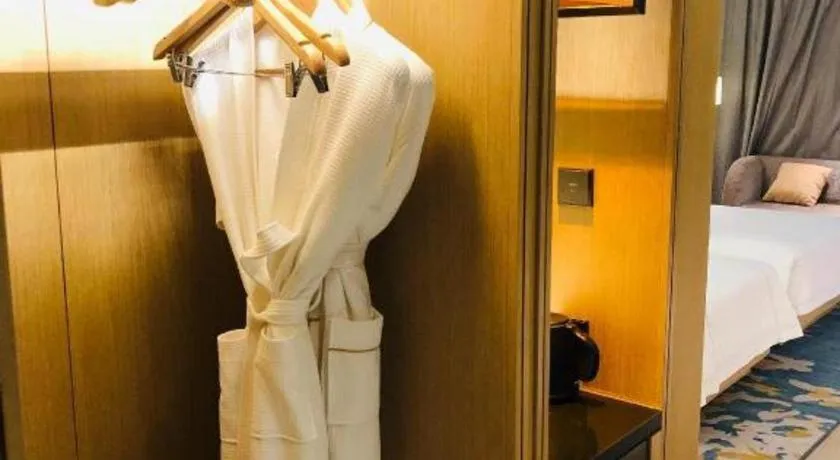 Bed in The Hotel V Nanjing Lishui