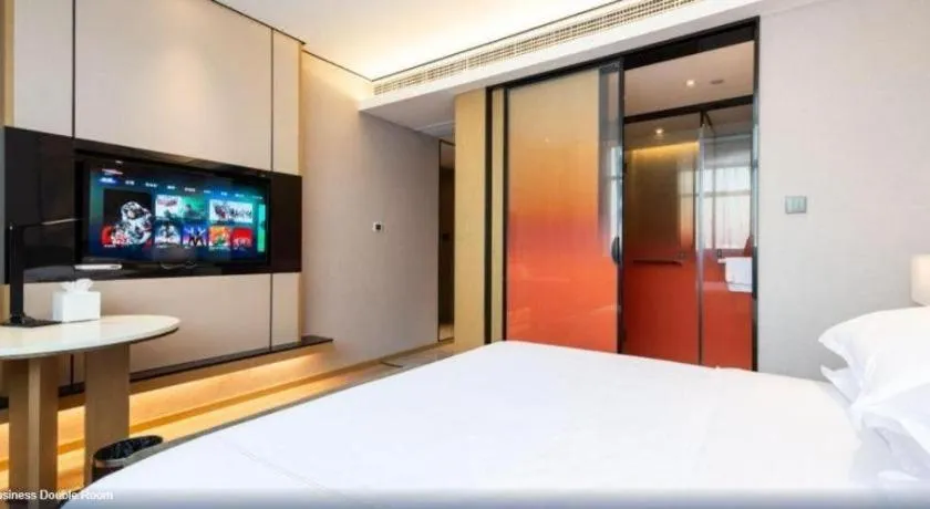 Bed in The Hotel V Nanjing Lishui